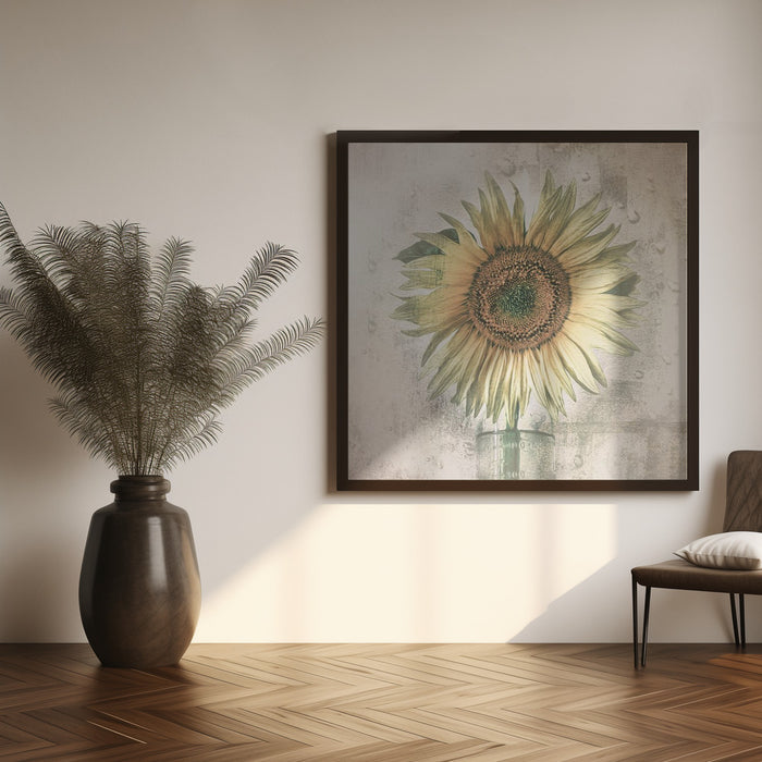 sunflower Square Canvas Art