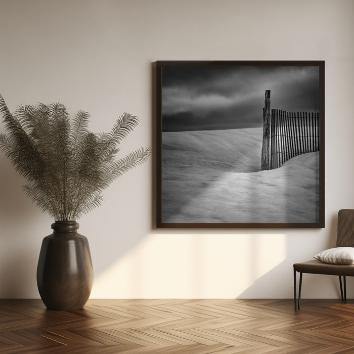 Fence Square Canvas Art Print