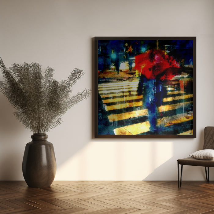 Passion for colors Square Poster Art Print by Rudi Jacobs