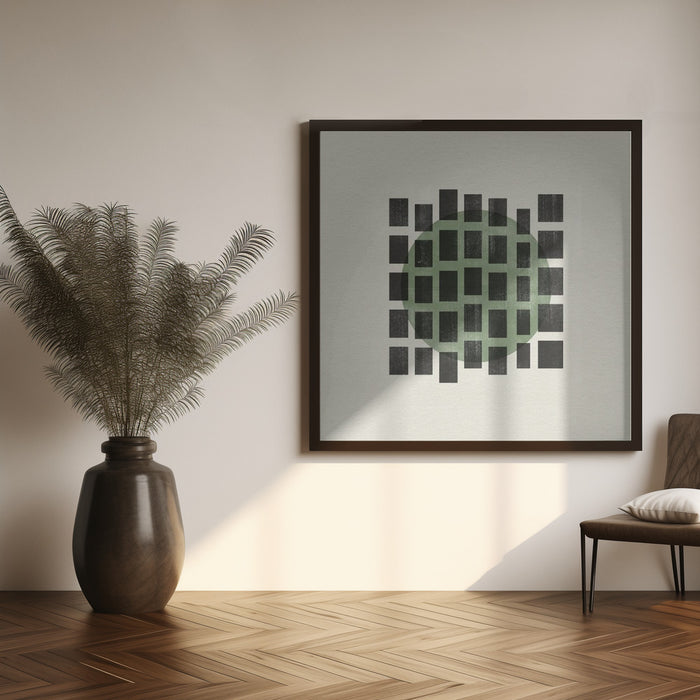 Minimalist Japandi 01 Square Canvas Art Print