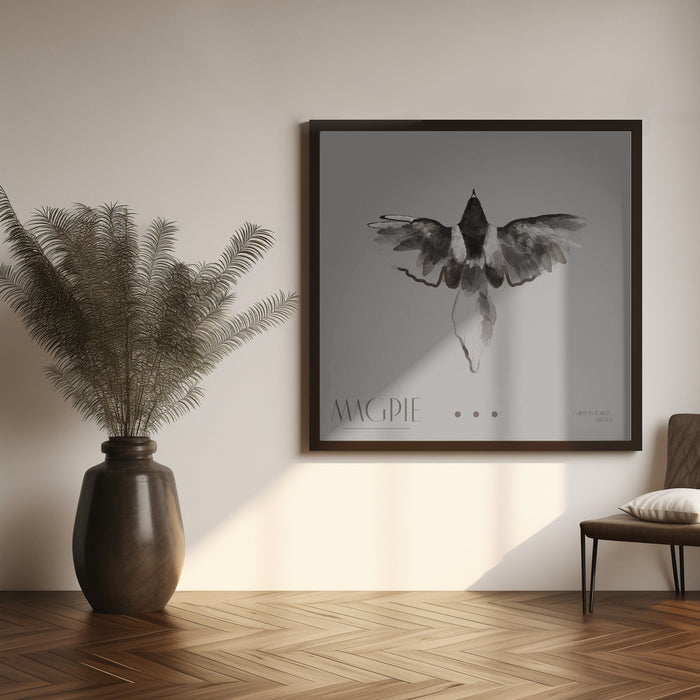 Magpie II Square Canvas Art