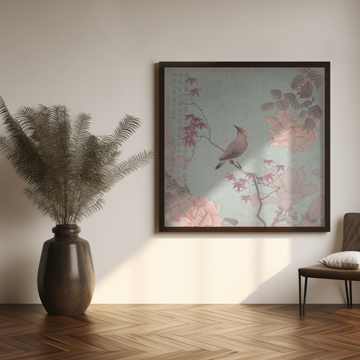 Chinoiserie No2 Square Canvas Art