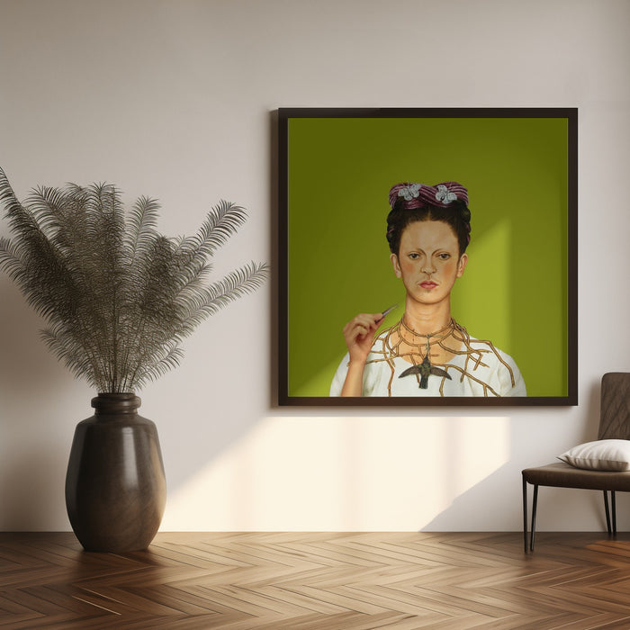 Don’t Overdo Square Canvas Art Print Frida Kahlo
