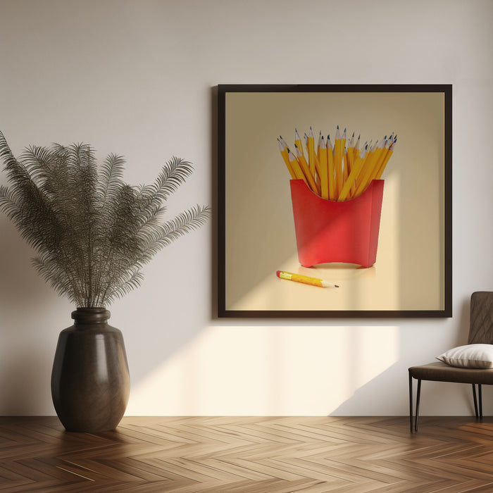 Creative Snack Square Canvas Art Print