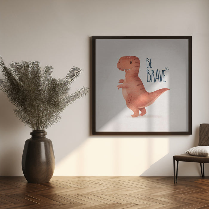 Dino Trex Square Canvas Art