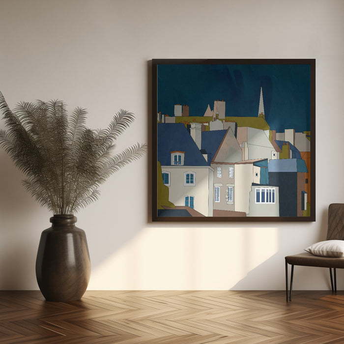 Saint Malo Kopie Square Canvas Art Print