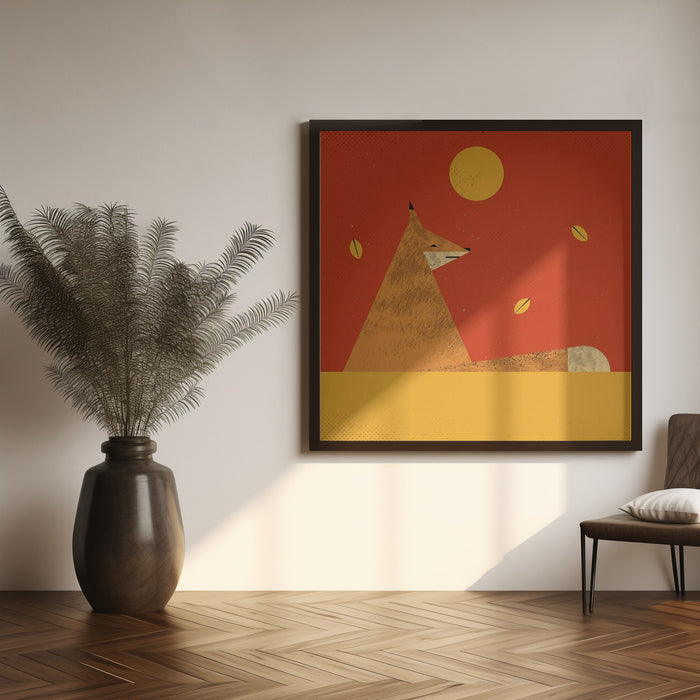 Fox Square Canvas Art Print