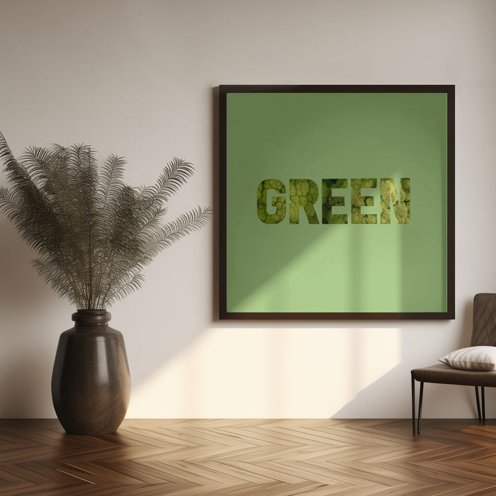 Green Square Canvas Art