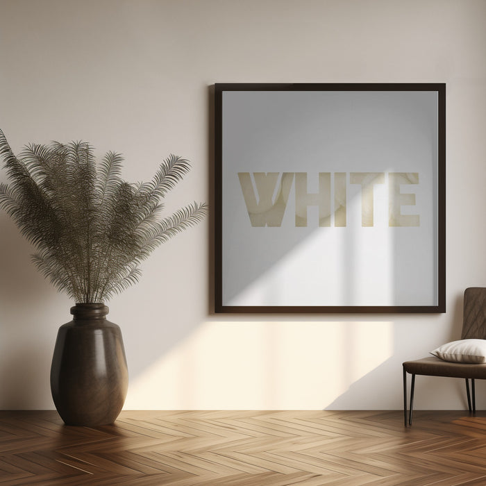 White Square Canvas Art Print