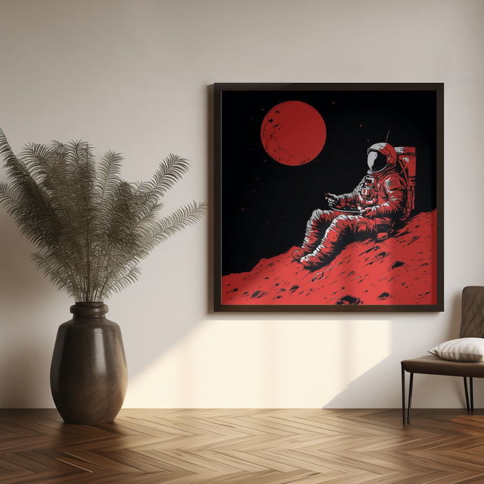 Moon 2 Square Canvas Art Print