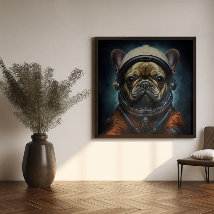 A Dog 2 Square Canvas Art Print