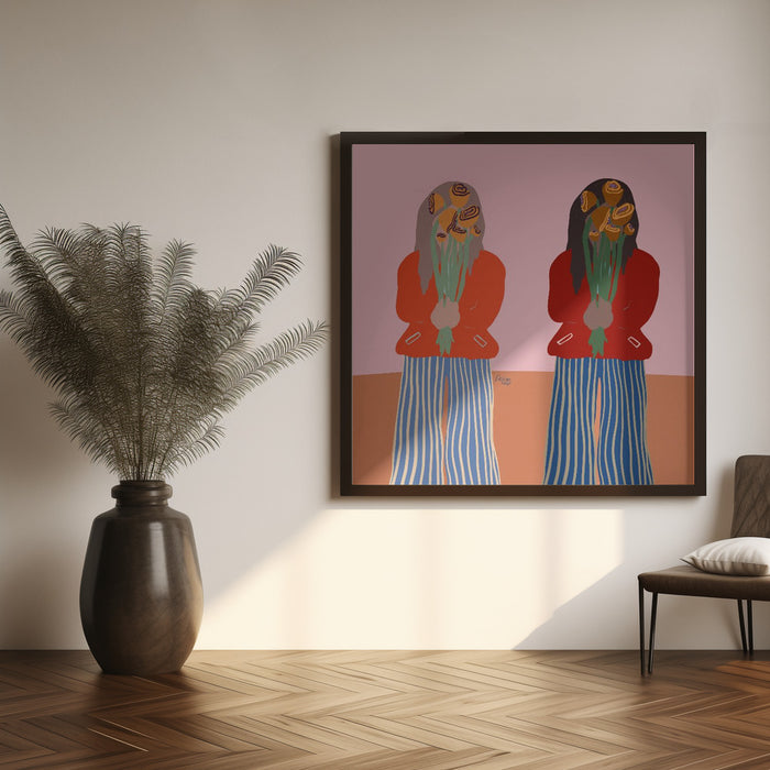 Gemini Square Canvas Art