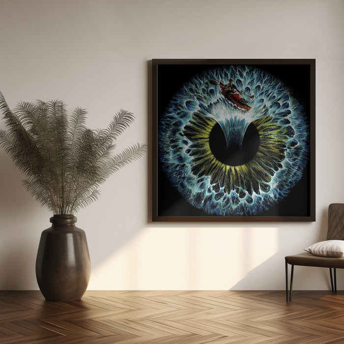 Lost In Your Eye Aquatic Square Canvas Art