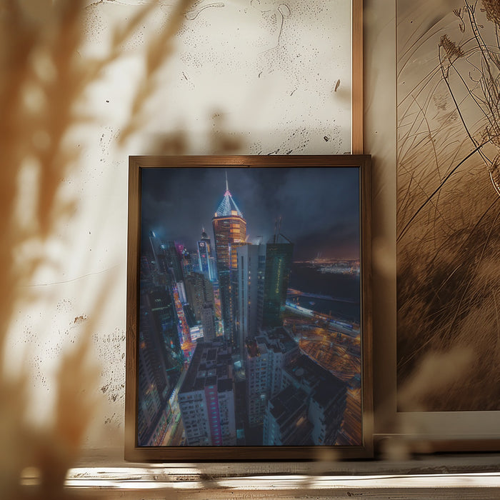 Flying Hong Kong Framed Art Wall Decor