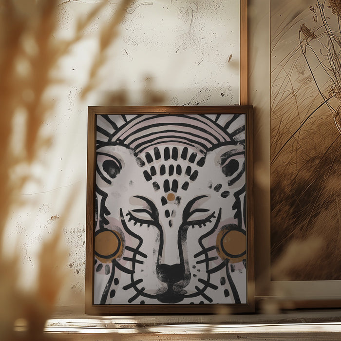 Tiger (Light Version) Framed Art Modern Wall Decor