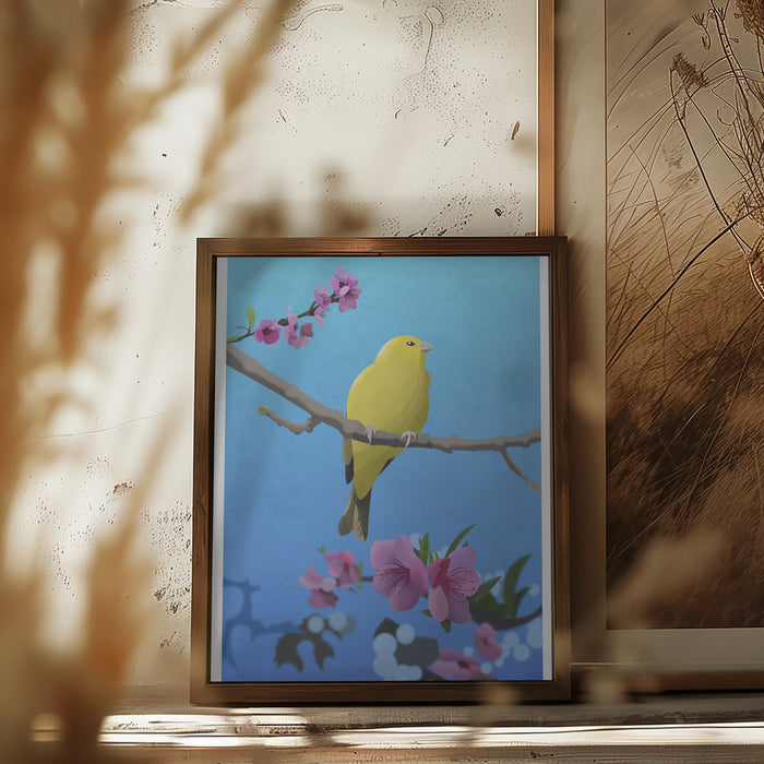 Goldfinch Framed Art Modern Wall Decor