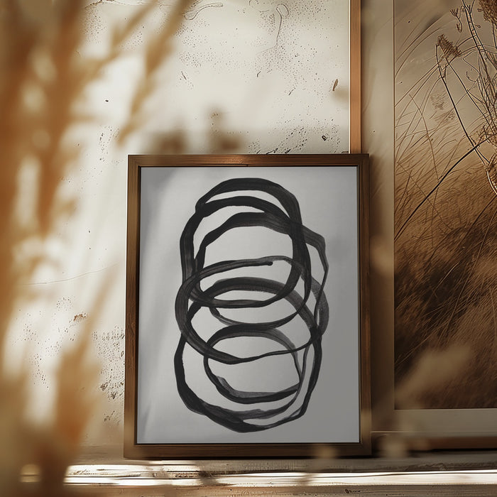 Abstract Lines II Framed Art Modern Wall Decor