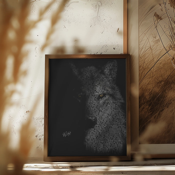 Wolf Framed Art Modern Wall Decor