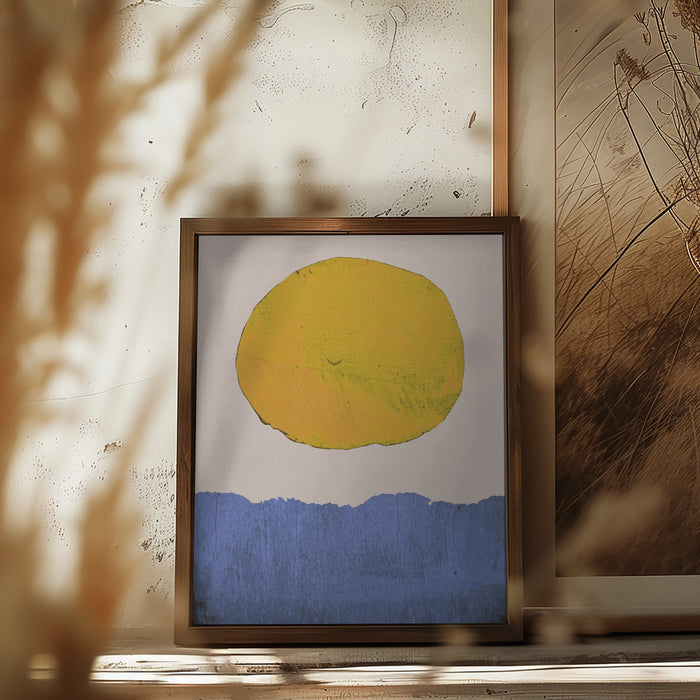 Summer Sun Framed Art Modern Wall Decor