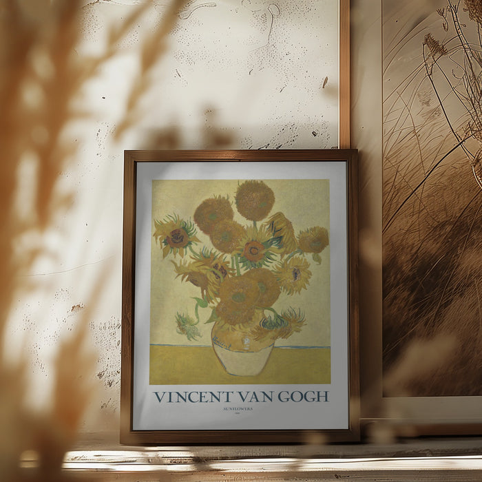 Sunflowers Framed Art Modern Wall Decor