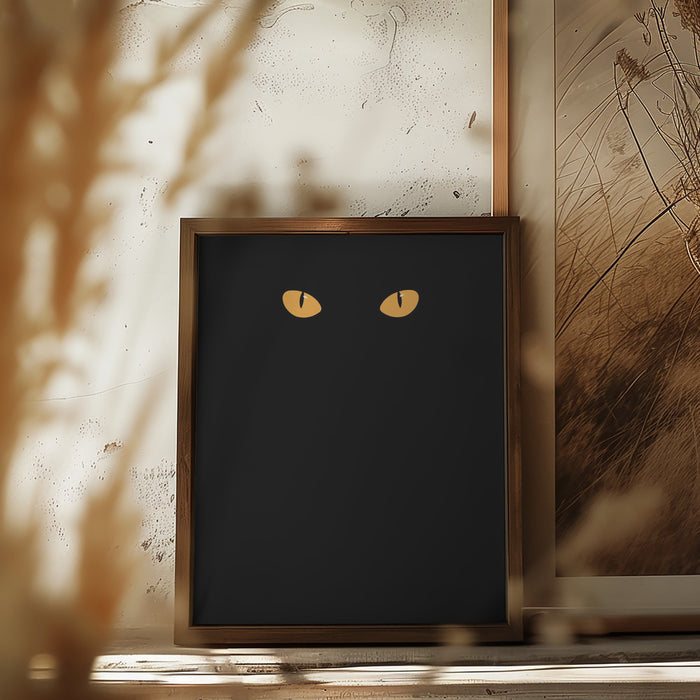 Halloween cat eyes Framed Art Modern Wall Decor