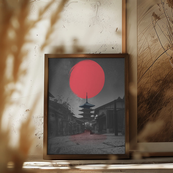 Lonely Temple Framed Art Wall Decor