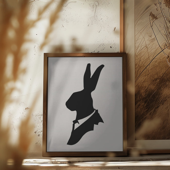 Monsieur Lapin Framed Art Wall Decor