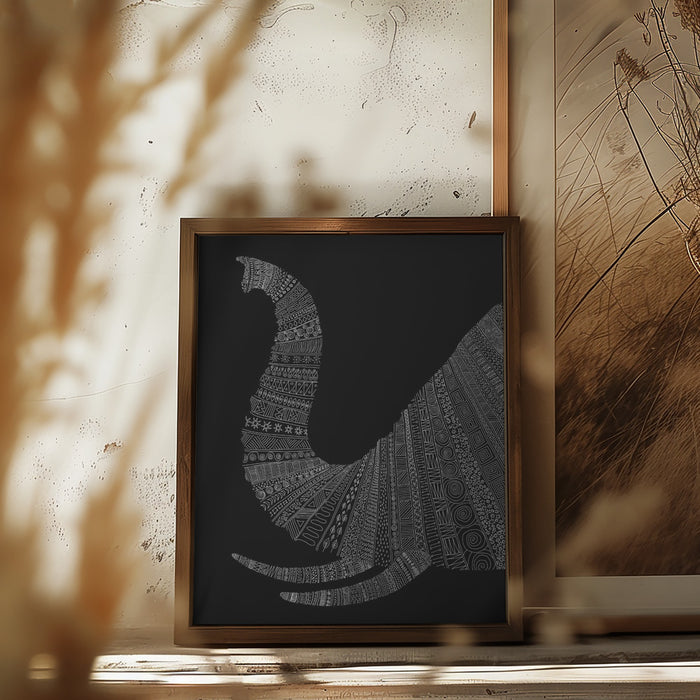 Elephant Nº2 Framed Art Modern Wall Decor