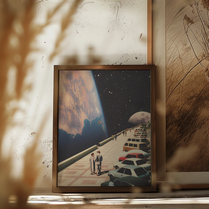 Space Promenade Framed Art Modern Wall Decor