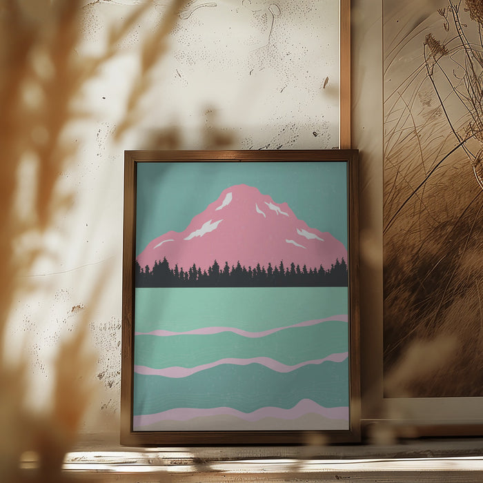 Minimal Mountains #1 Framed Art Modern Wall Decor