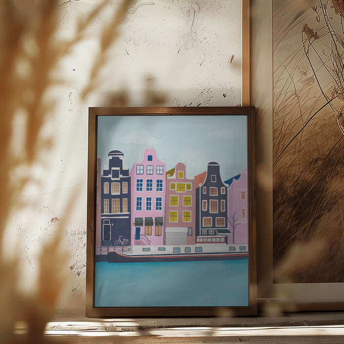 Amsterdam Framed Art Modern Wall Decor