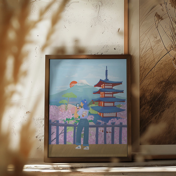 Japan Framed Art Modern Wall Decor