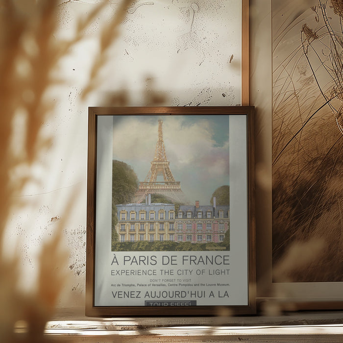 Paris retro print Framed Art Modern Wall Decor