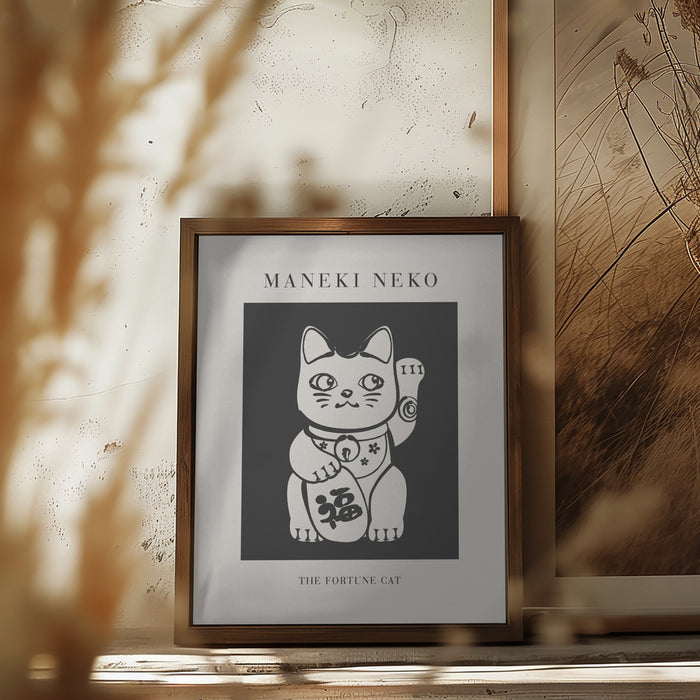 Manekineko Framed Art Wall Decor