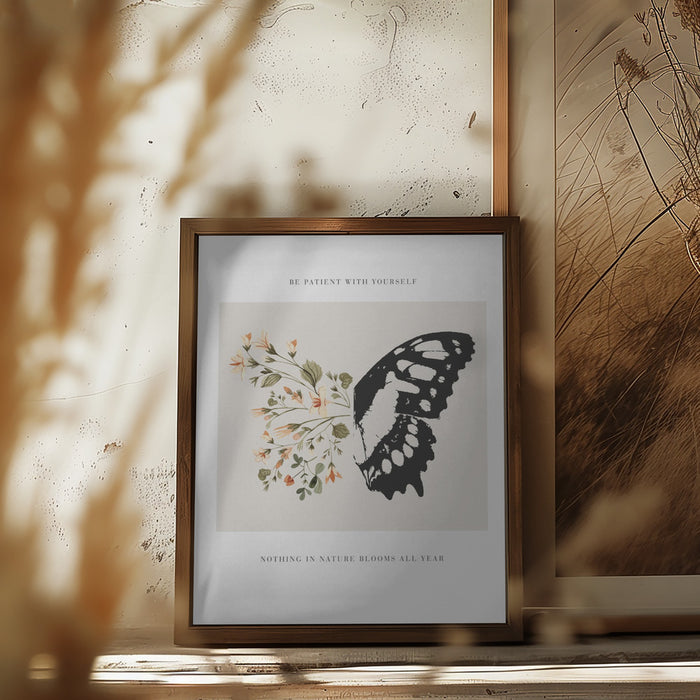 Be Patient Framed Art Wall Decor