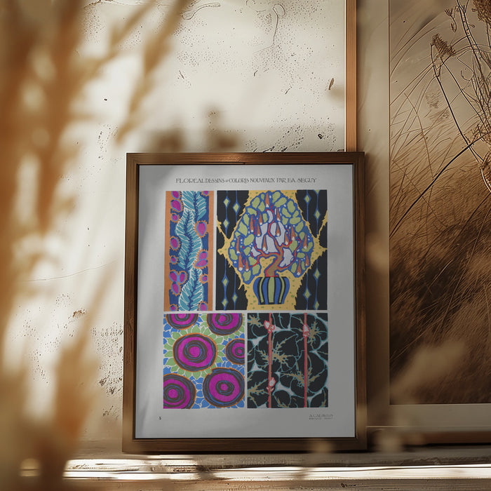 Pattern 05 Framed Art Modern Wall Decor