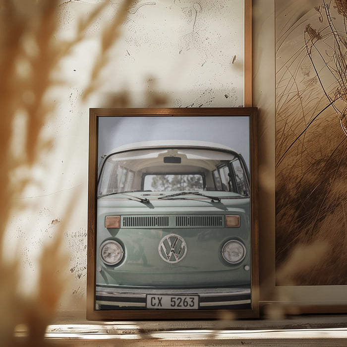 Vw Kombi Framed Art Modern Wall Decor