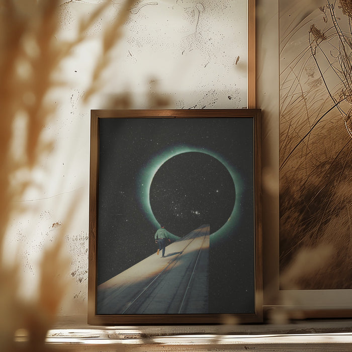 Escaping Into the Void Framed Art Modern Wall Decor