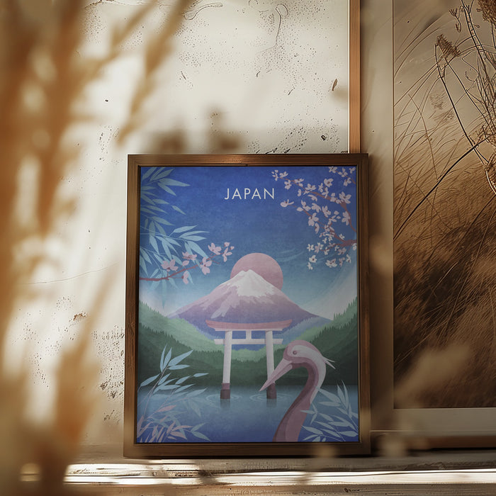 Japan Framed Art Modern Wall Decor