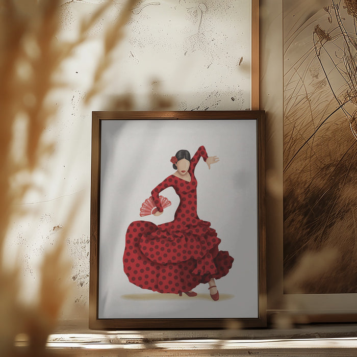 Flamenco Framed Art Modern Wall Decor