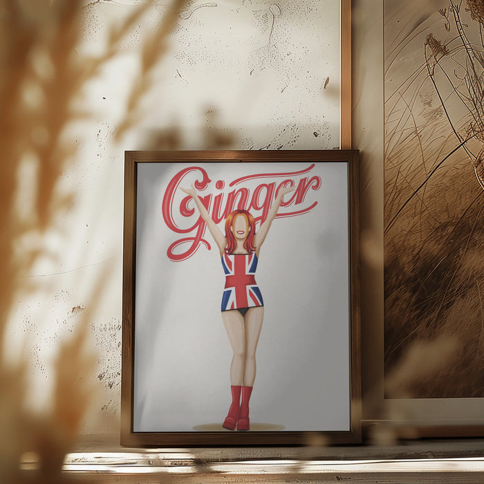 Ginger Spice Framed Art Modern Wall Decor