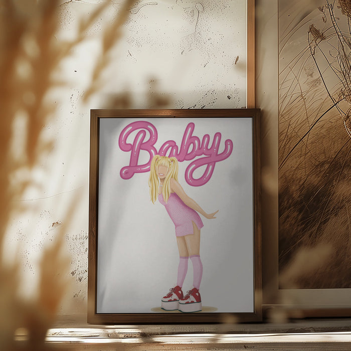 Baby Spice Framed Art Modern Wall Decor