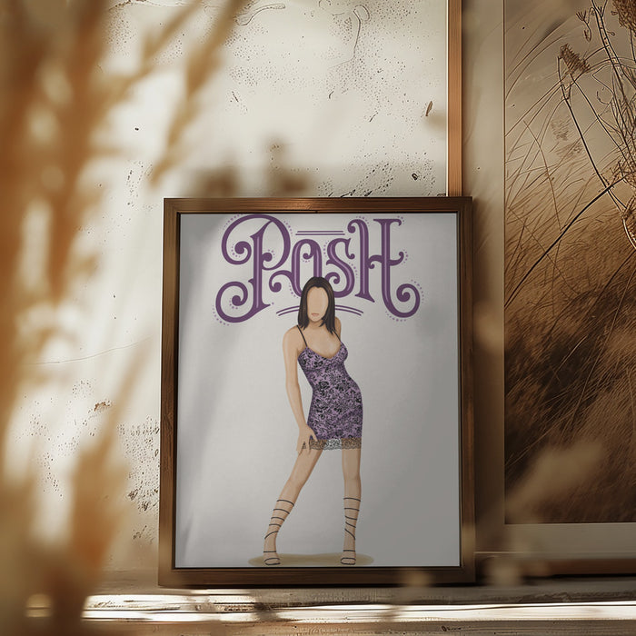 Posh Spice Framed Art Modern Wall Decor