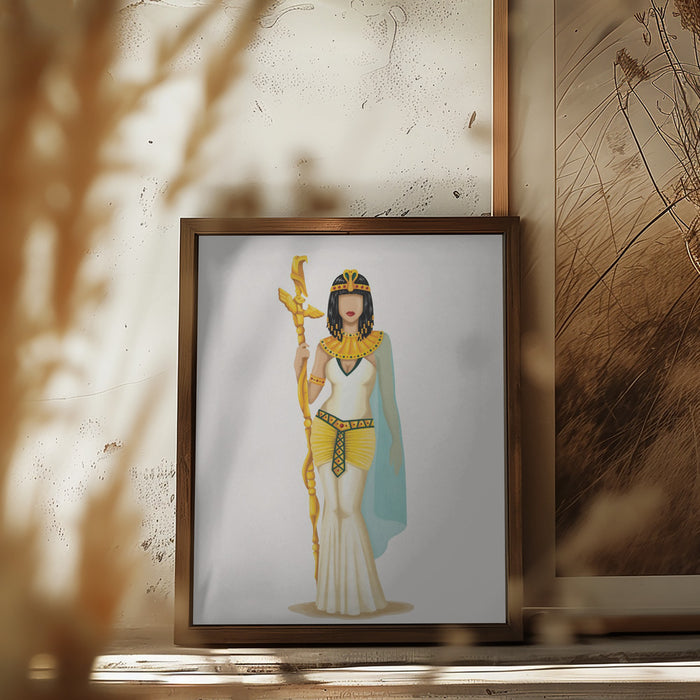 Cleopatra Framed Art Modern Wall Decor