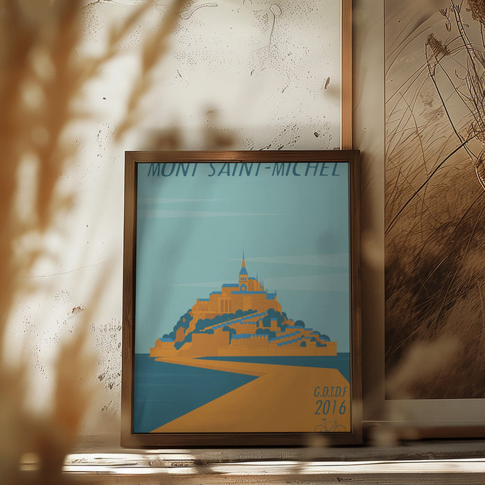 Mont Saint Michel Framed Art Modern Wall Decor