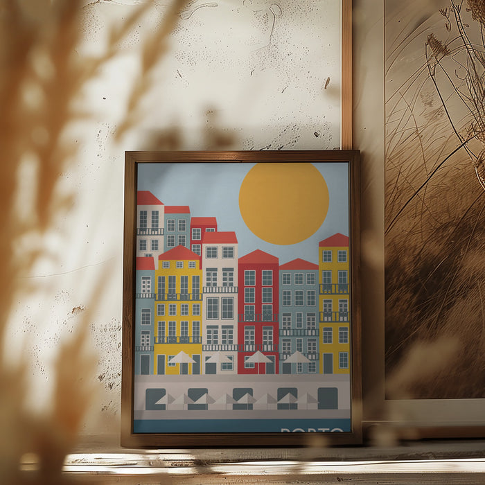 Porto Framed Art Modern Wall Decor