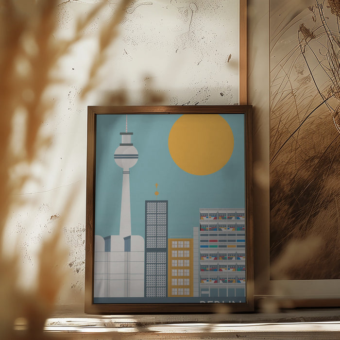 Berlin Framed Art Modern Wall Decor