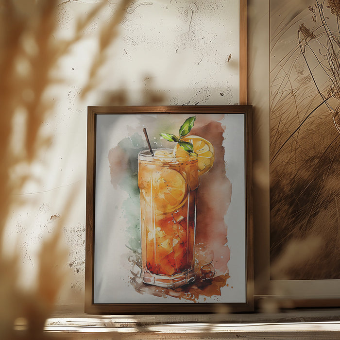 Drinks cocktail Framed Art Modern Wall Decor