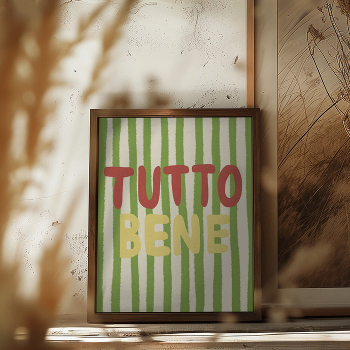 Tutto Bene Framed Art Modern Wall Decor