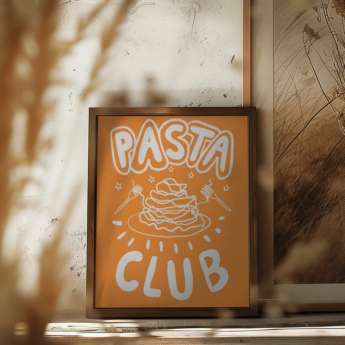 Pasta Club Framed Art Modern Wall Decor